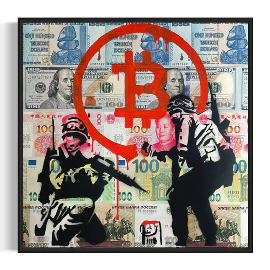 #12/21 Acrylic Paint Artwork "Make war unaffordable"